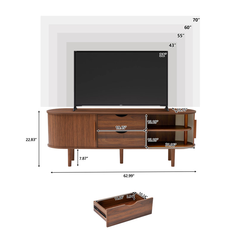 George Oliver 63'' W Storage Credenza & Reviews | Wayfair